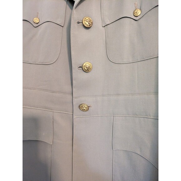 Vintage WWII US Navy Uniform Tunic Khaki Size 41 - Picture 2 of 15